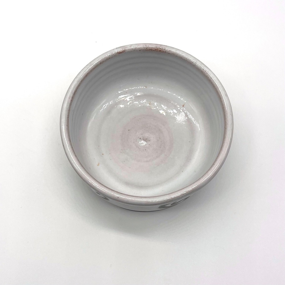 Tenby Pottery Small Bowl Trinket Black White Swirl Pattern MCM‎ Signed Vintage - Picture 2 of 7